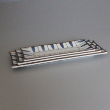 KO 네이비마로 웰빙골장직사각접시