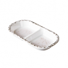 KO 화이트마블 직타원2절접시