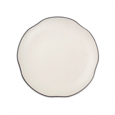 KDS 체크투톤 블랙앤화이트 깊은원형접시