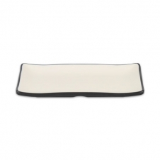 KDS 체크투톤 블랙앤화이트 생선접시