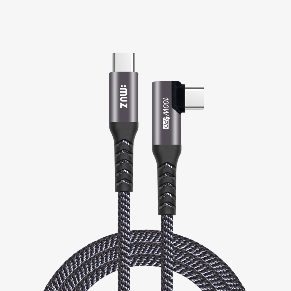 L형 고속충전케이블 C to C 100W E-Marker