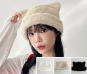(T) 50024-CM 고양이귀밍크털모자