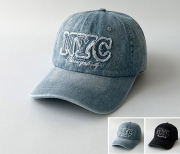 (Y) 52626-CM NYC아플리케데님볼캡