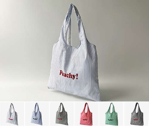 (BAG) 50426-CM 체크스트라이프에코백