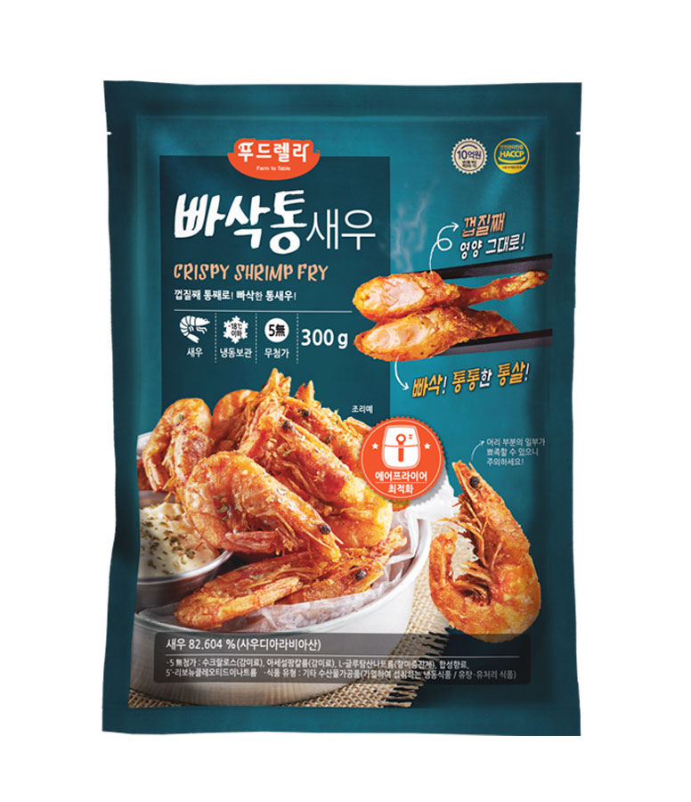 빠삭통새우 300g