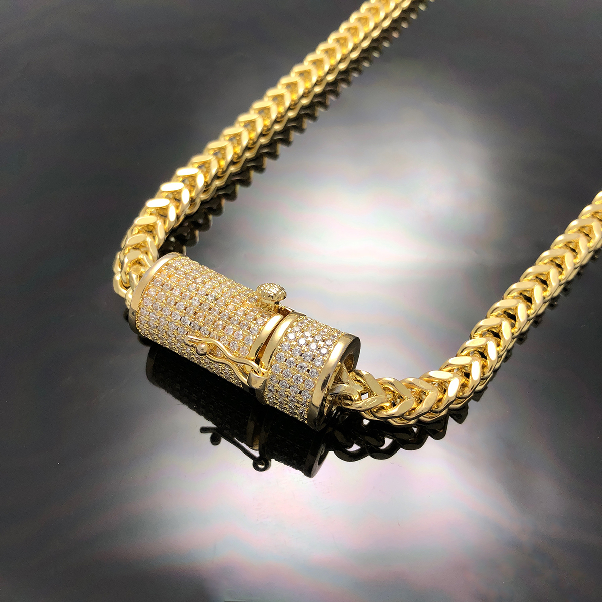 6mm Franco Chain with Iced clasp