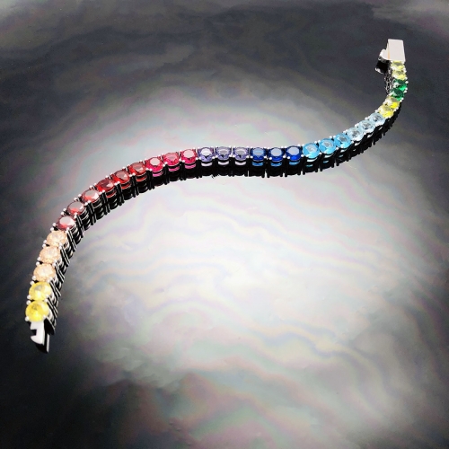 Made to Order - Multi Color Rainbow Tennis Chain