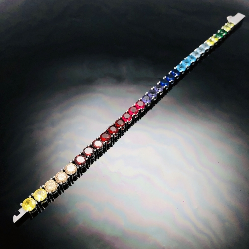 Made to Order - Multi Color Rainbow Tennis Chain