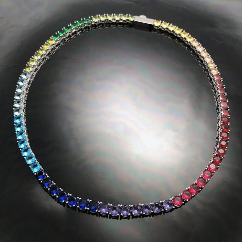 Made to Order - Multi Color Rainbow Tennis Chain