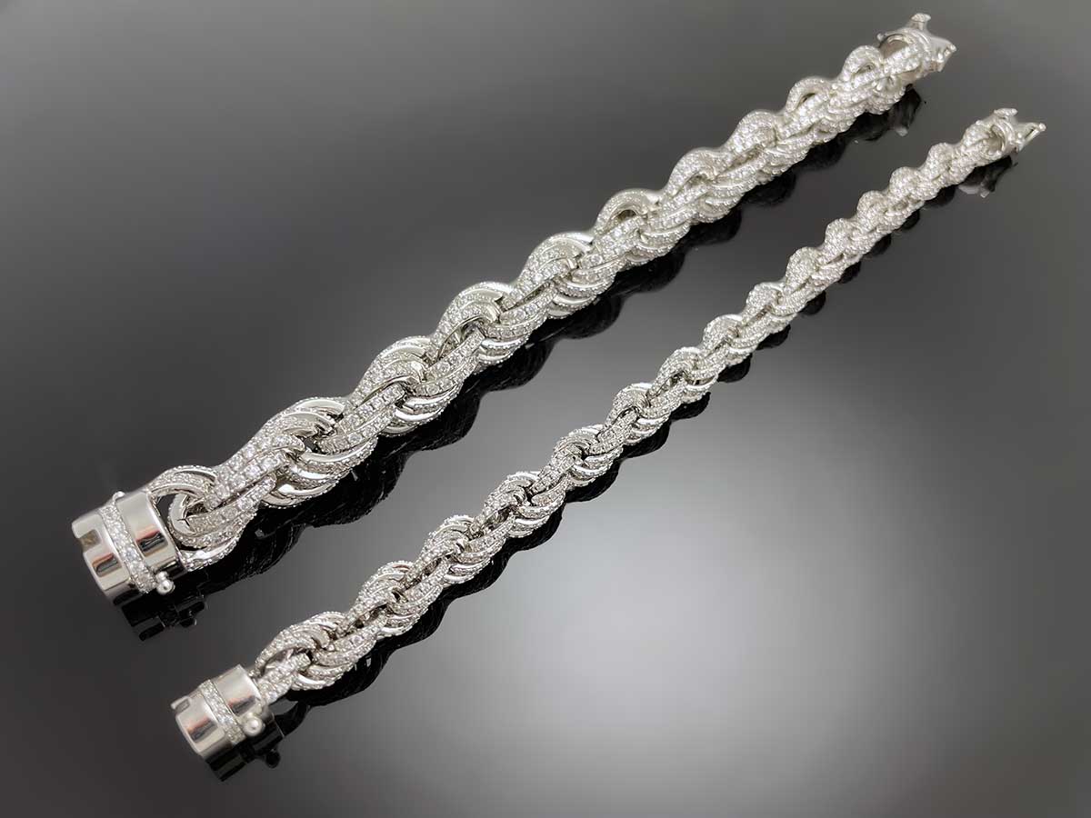 Iced Rope Chain Bracelet