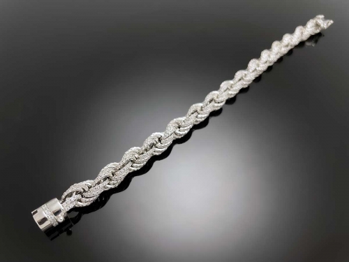 Iced Rope Chain Bracelet