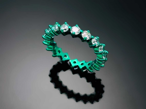 4prong Compass Layered Ring Candy Mint