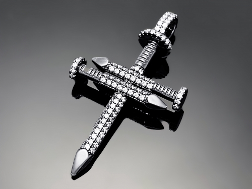 Nail Cross Pendant