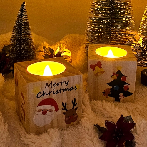 크리스마스 원목 무드등 만들기