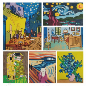 데코샌드아트 명화시리즈 12종(소,중,대)