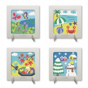 데코샌드디로 사계 액자만들기