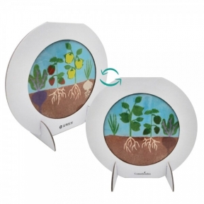 데코샌드디로 양면액자 뿌리채소와 줄기채소