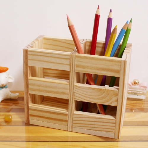 목공놀이-2칸연필꽂이