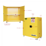 인화물질보관함 JI-FC30 인화성물질 대형보관함 최대저장용량 114ℓ 이중격벽 구조 상하 환기구 유럽표준인증  1090*460*1120