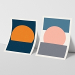 'SUNSET' 일러스트 포스터