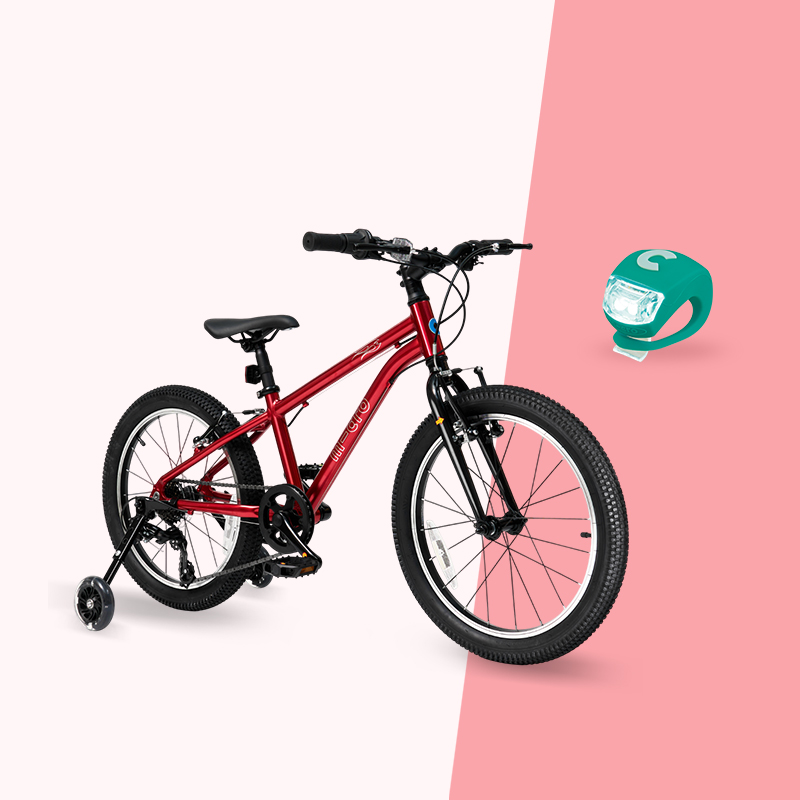 마이크로바이크 20인치 3.0 (보조바퀴포함/레드)_초경량 알루미늄 자전거