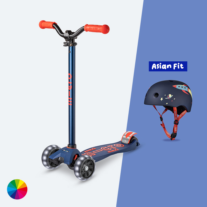 맥시T 프로 디럭스 LED + 아시안핏 헬멧 세트