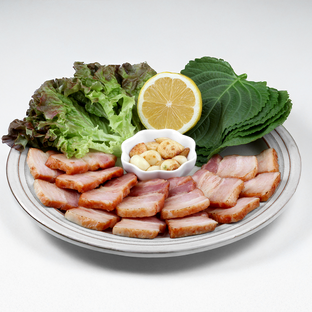 [글램쿡] 훈제 바베큐 삼겹살 슬라이스 300g