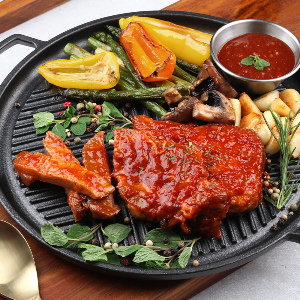 [글램쿡] 목살바베큐 스테이크 1kg