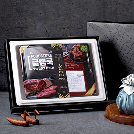 [글램쿡] 수제양념 대왕 소 이동갈비 명절선물세트 2.8kg 5대