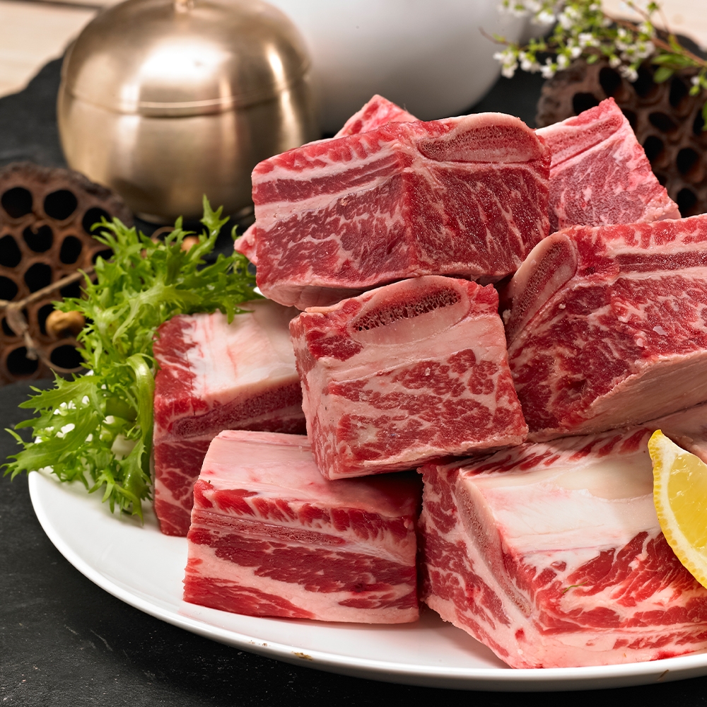 [글램쿡] 블랙앵거스 탑초이스 LA갈비 명절선물세트4kg-찜용/탕용