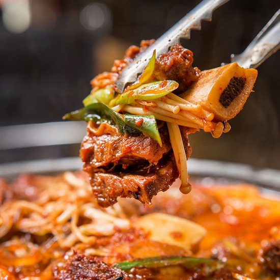 [글램쿡] 수제양념 한끼뚝딱 매운소갈비찜 1kg