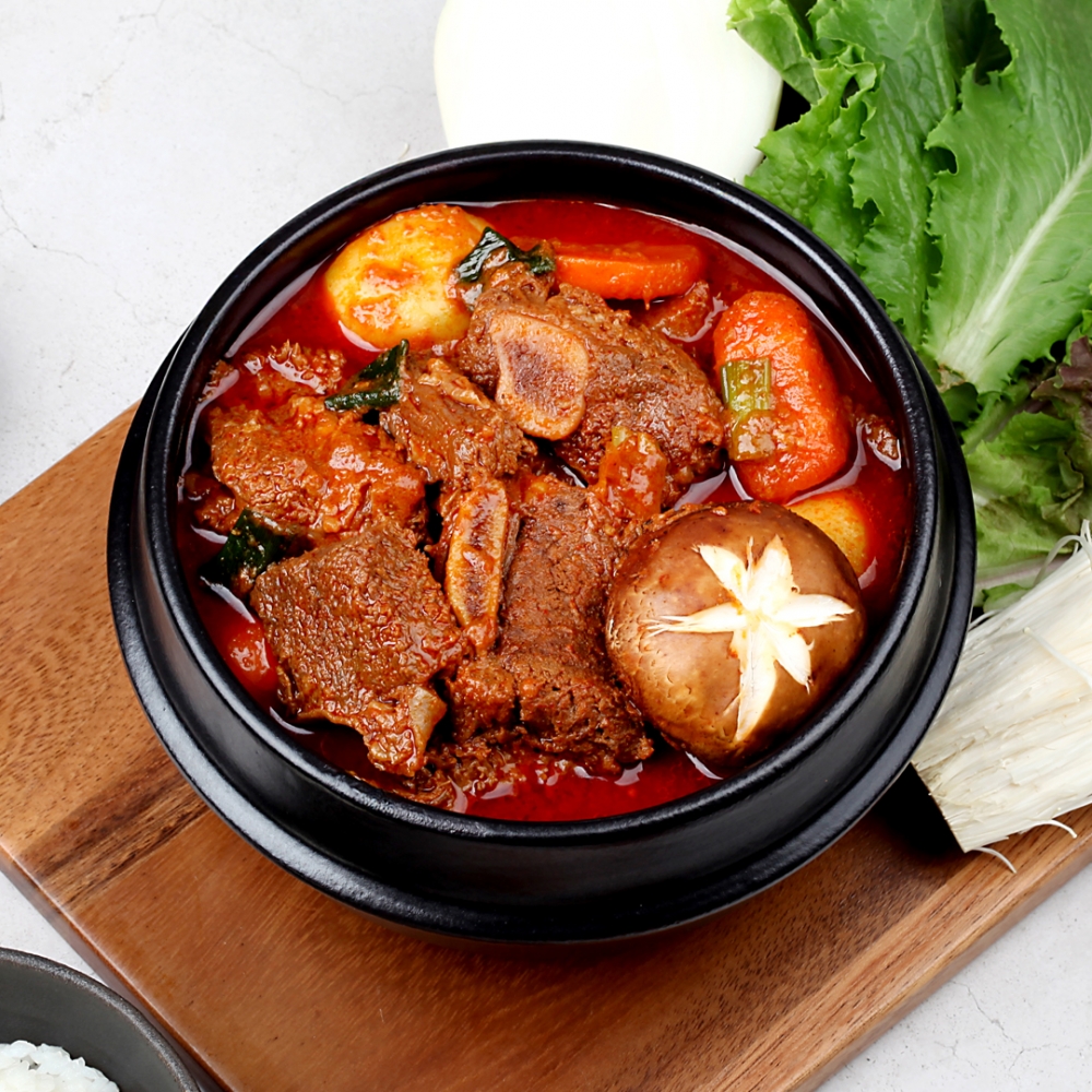 [글램쿡] 수제양념 한끼뚝딱 매운소갈비찜 1kg