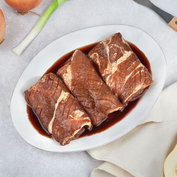 [글램쿡] 천연과일숙성 수입산 과일양념 돼지갈비 1.8kg-4대