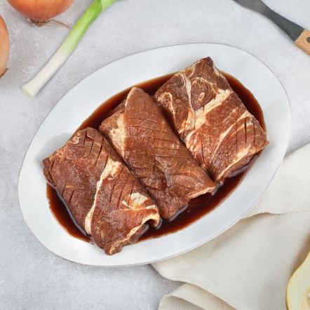 [글램쿡] 천연과일숙성 수입산 과일양념 돼지갈비 1.8kg-4대