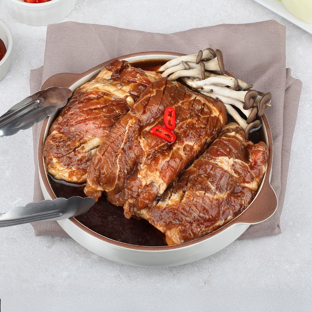 [임박세일] 국내산 돼지고기 한돈 목살왕구이 1kg~1.2kg 2대
