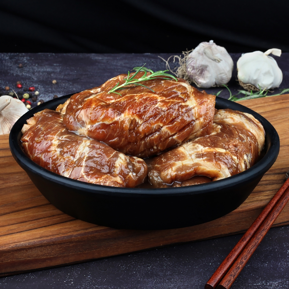 [임박세일] 국내산 돼지고기 한돈 목살왕구이 1kg~1.2kg 2대