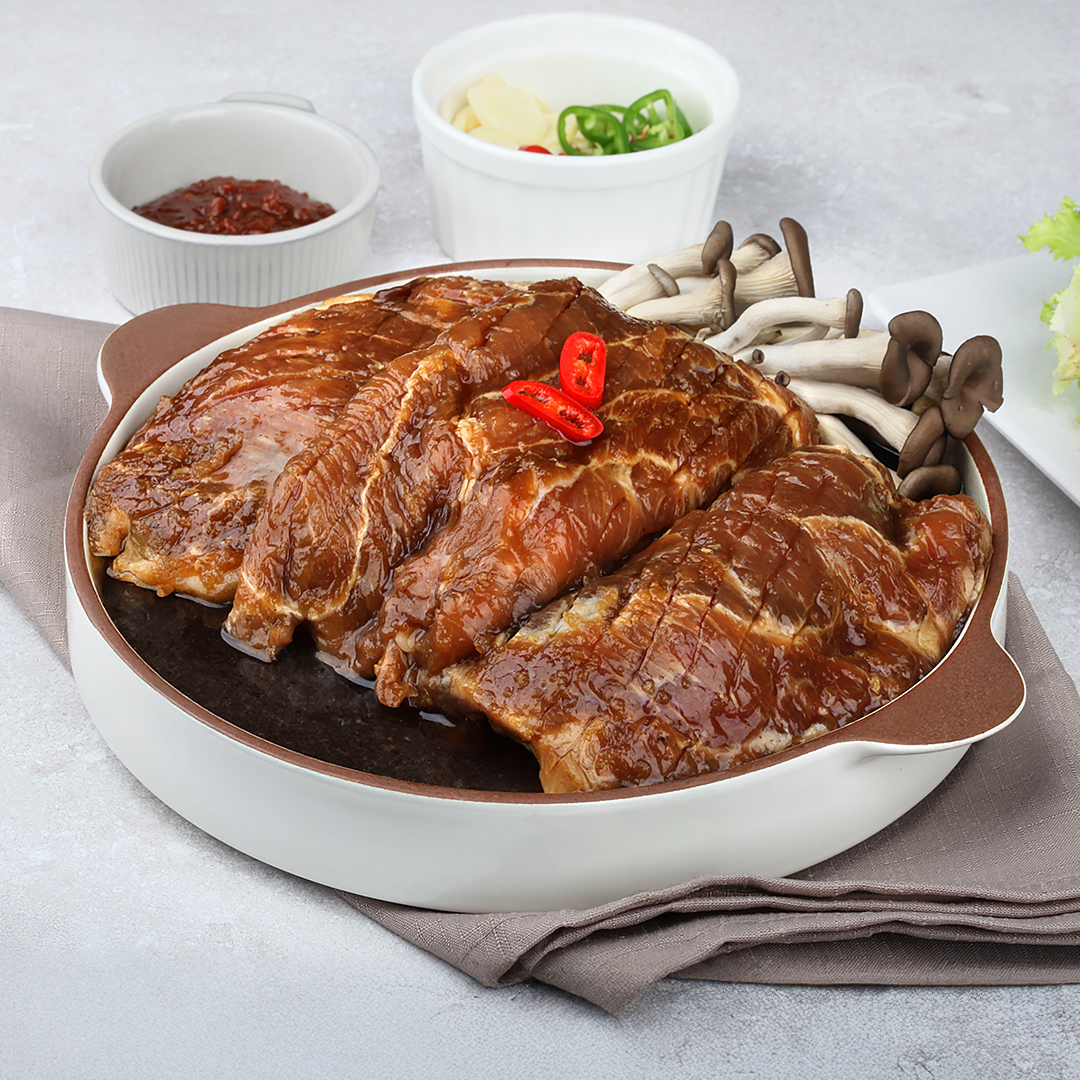푸드스토어 : [글램쿡] 한돈 양념 돼지갈비 목살왕구이 4.5Kg 10대