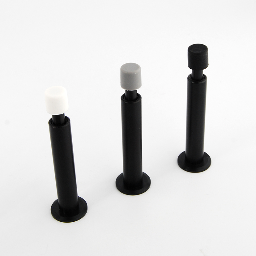 유진 블랙 컬러 105mm 일자 스프링 스토퍼 - 고무색상 선택