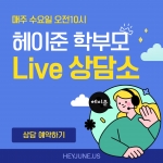 강좌주제 [헤이준] 수요 Live 상담소 예약제, zoom으로 진행  개설요일 매주 수요일 오전10시00분진행강사 Sally