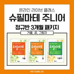 25년3월 [J정규반]3개월패키지강좌주제 슈필마테 주니어_거울,공,그림자 포함내역 클래스12차시개설요일 화요일 오후6시00분(60분)  수강날짜 3월18일~6월10일  진행강사 Genie ⭐교재는 별도구매⭐