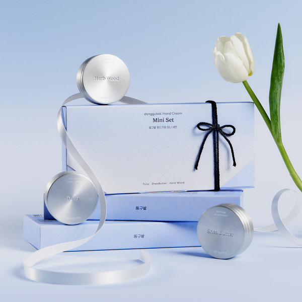 NEW 동구밭 핸드크림 미니 3종 세트 (튤립 &middot; 허브우드 &middot; 무향)