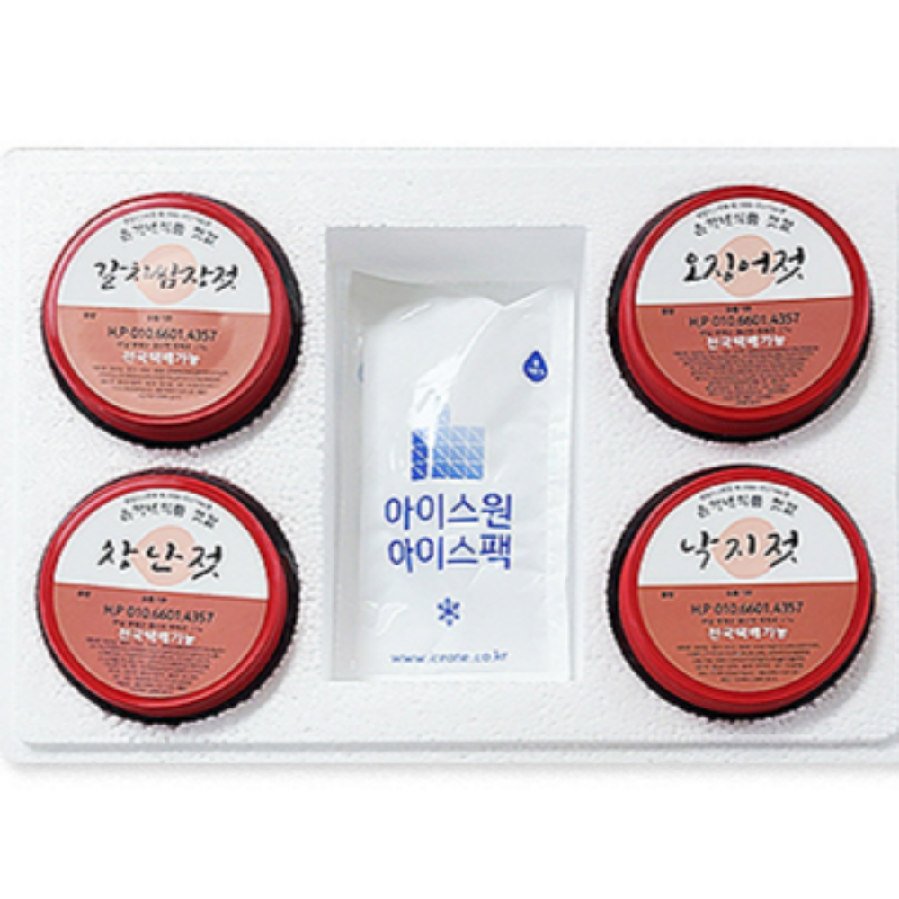 [영광 설도] 밥도둑 젓갈 14종 모음(4종 선택) 새우젓 오징어젓 명란젓 낙지젓 토하젓 등등