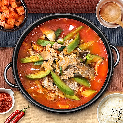 [전주] 열선수 애호박 찌개 밀키트 (1.3kg/4인가족)