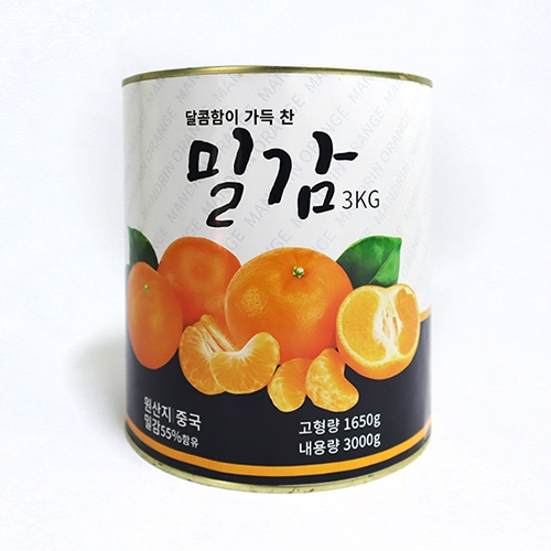 [레이저배송] 만다린 밀감 캔 (3kg/고형량 1.65kg)