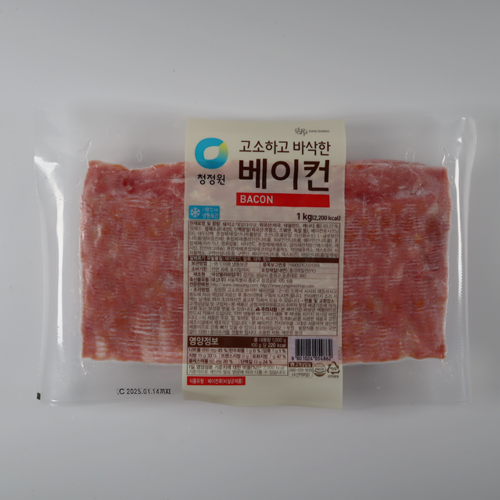 청정원 담백한 베이컨 수입산 1kg