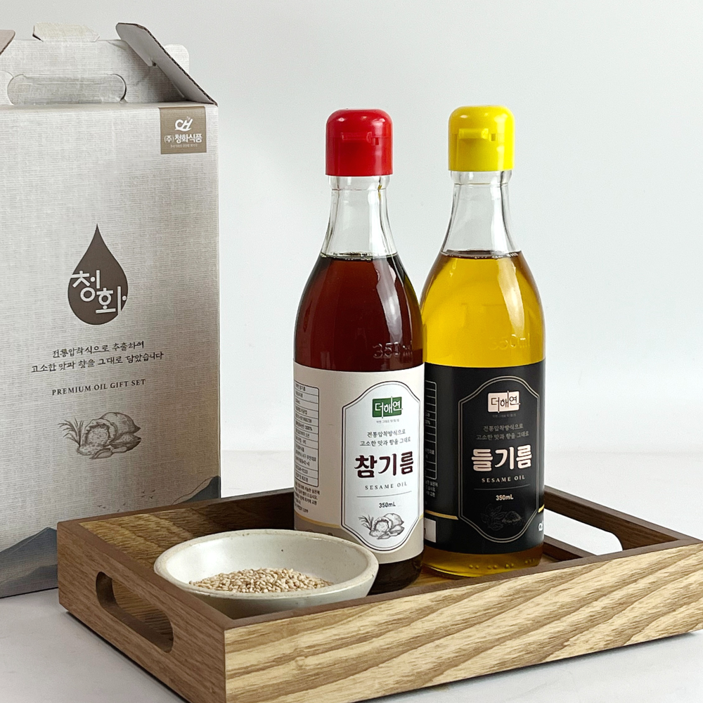 저온압착 통깨 참기름&들기름 350ml