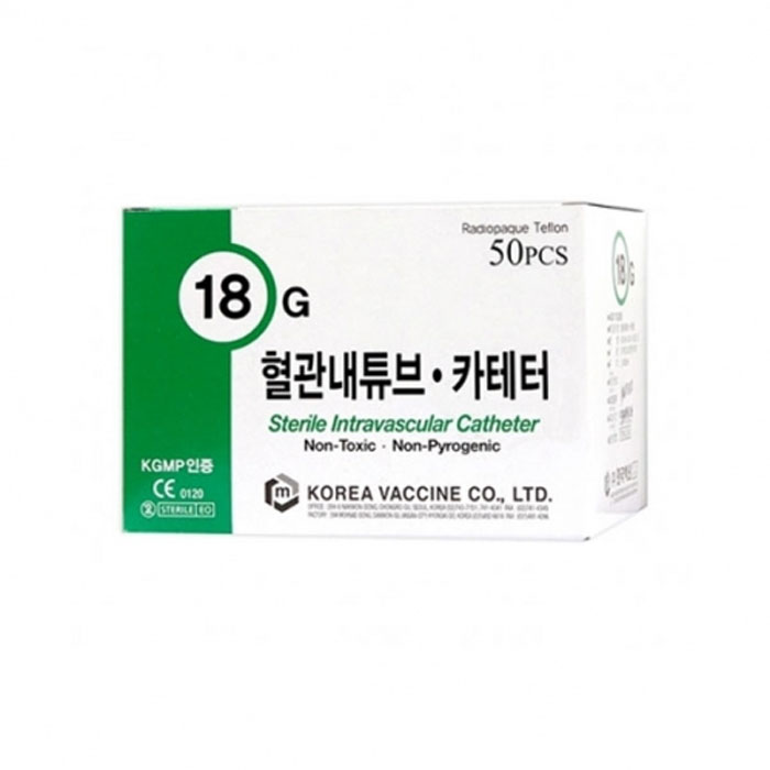 (한국백신)정맥카데타 18g 50ea