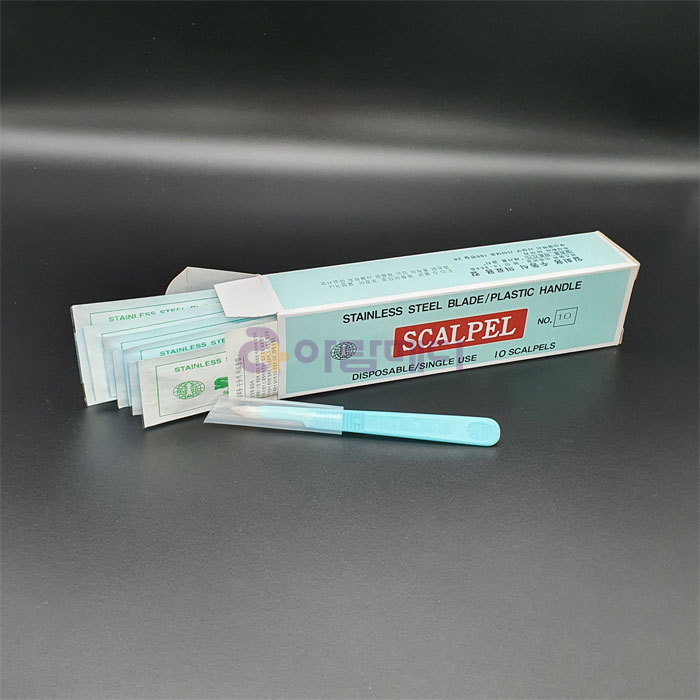 (아이리) 일회용 일체형 메스날 (10ea/1box) NO.10