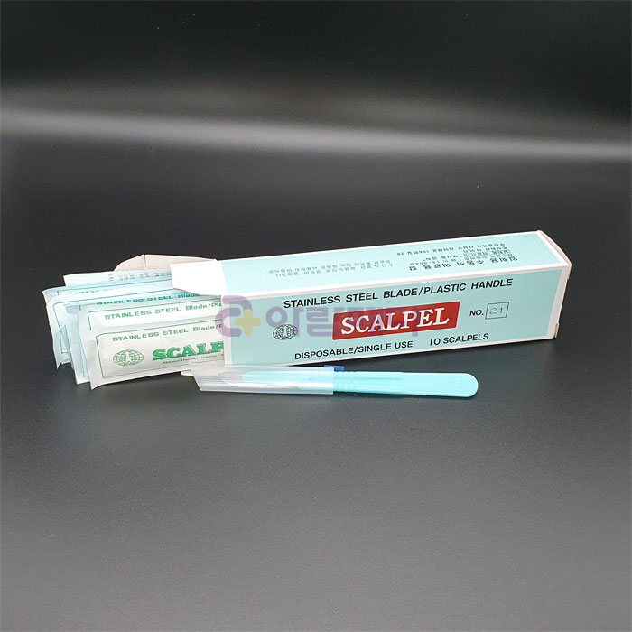 (아이리) 일회용 일체형 메스날 (10ea/1box) NO.21