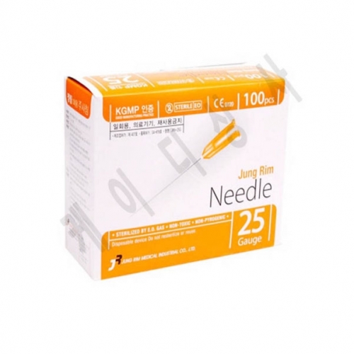 [정림] 일회용주사침 25G x 50mm (2) 1박스 100ea